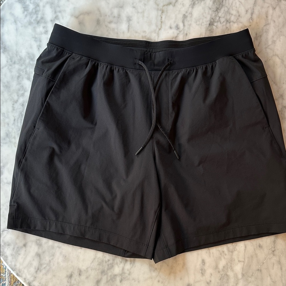 Lululemon bundle of 3 men’s XL Athletic Shorts, black black navy - Picture 5 of 11